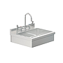 BRAZOS 65 HANDSINK WITH DECK FAUCET  WITH WRISTBLADE HANDLES