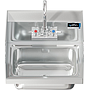 COMAL 14 x 10 x 5 HANDSINK WITH WALL FAUCET END SPLASH BOTH SIDES