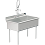 UTILITY SINK 48 X 24 W / PULL DOWN SPRAYER