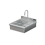 BRAZOS 16GA 17 X 17 X 5 HANDSINK W / DECK FAUCET 